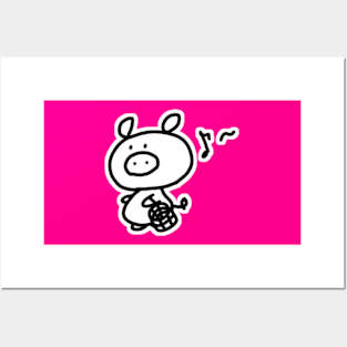 Shopping Boo the kawaii pig. Posters and Art